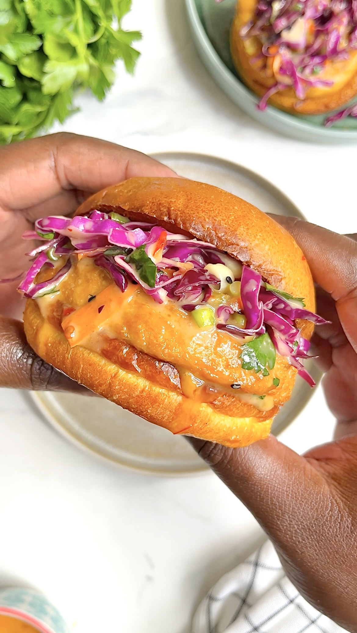 Bang Bang Salmon Burger | kingcooks